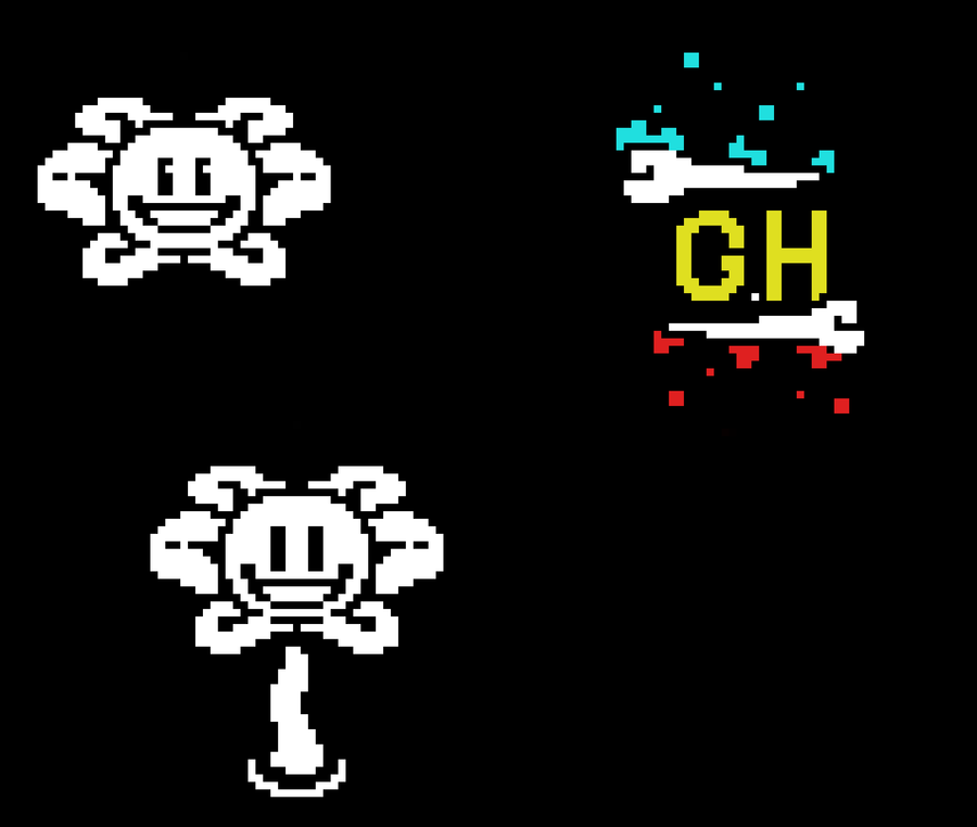 PidgeyTheThief on Game Jolt: Racist Flowey sprite sheet