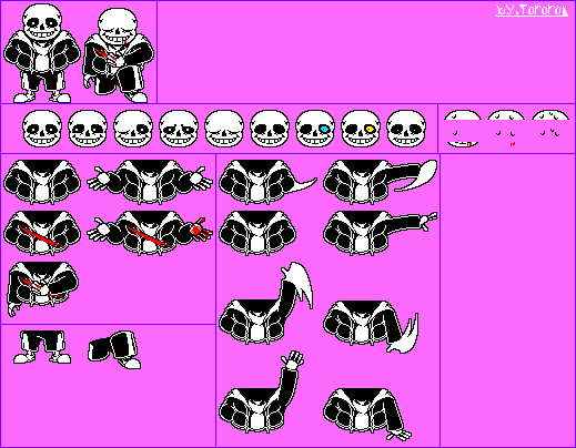 NaNickster(#Be Respectful) on Game Jolt: Finished me my sans sprite sheet  ask before use