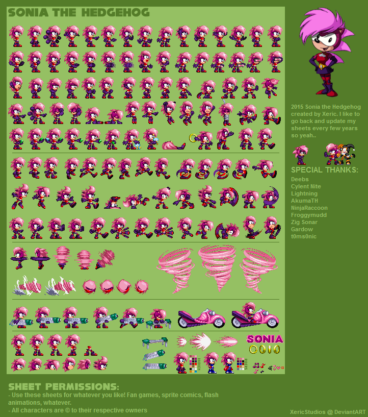 Adanishedgehog on Game Jolt: sprite sheet of yours's truly made entirely  by me