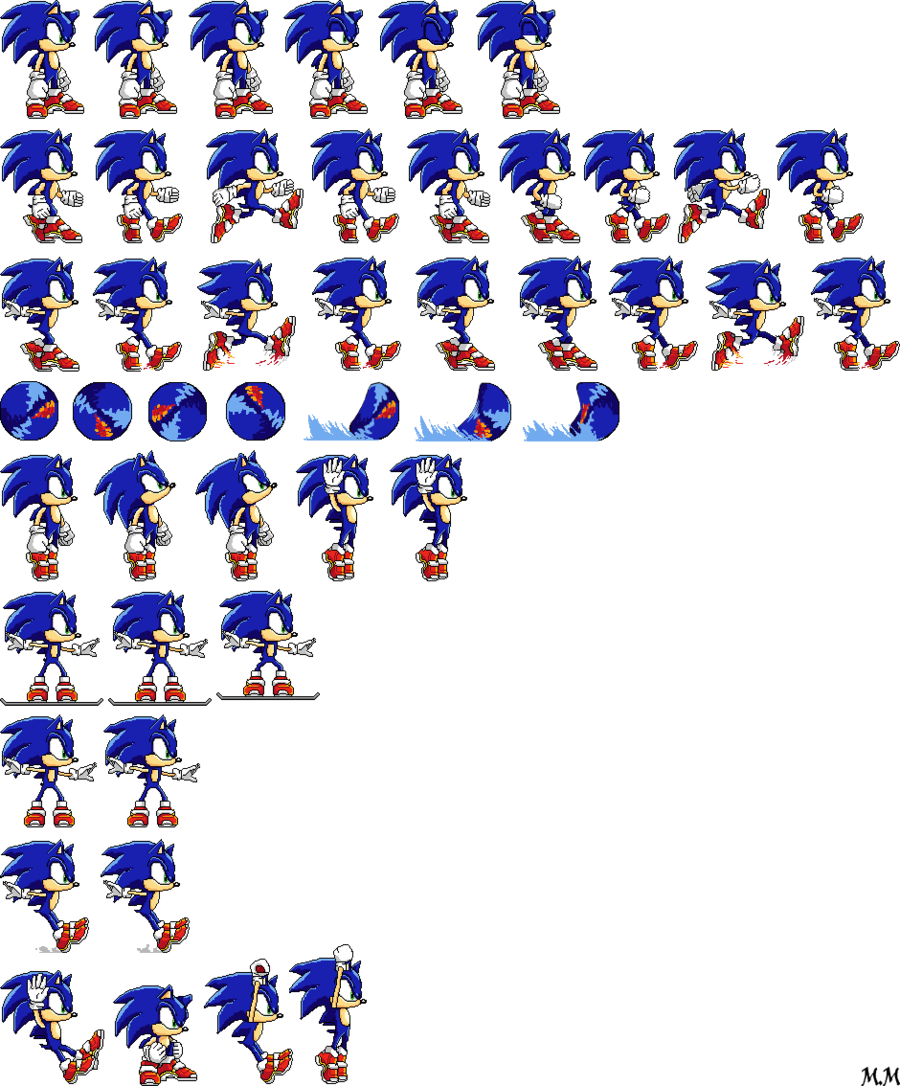 Transparent Tails Sprite Png - Sonic Exe Sprite Sheet, Png