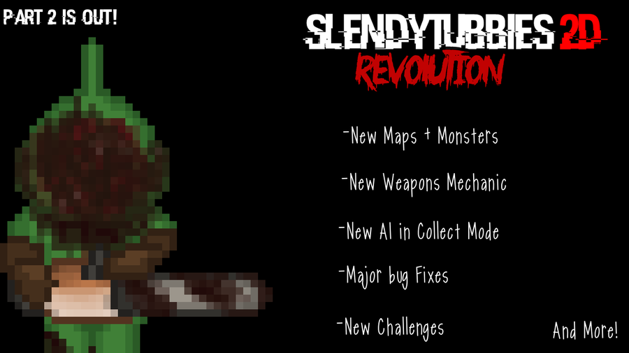 Slendytubbies 2D Revolution - Lake - Collect Mode 