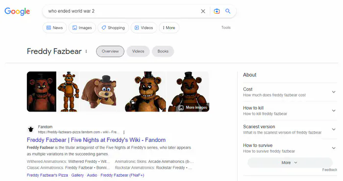 Pizzaria Freddy Fazbear, Five Nights at Freddy's Wiki