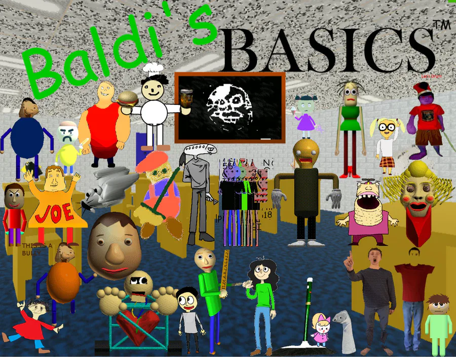 Baldi's Basics Classic Remastered: Null and Glitch Modes (No