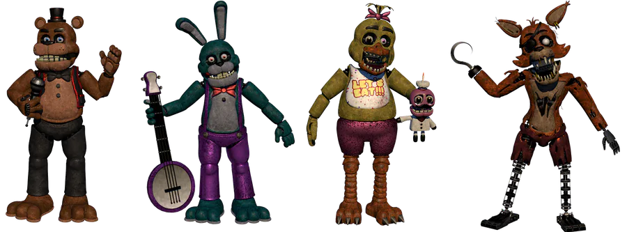 these are the animatronics of fnaf 6 FFPS in among us : r/Dawko