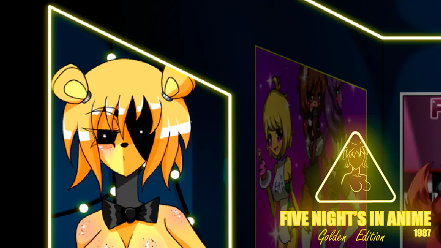 FNIA Freddy Power Cut Me in Real Life.. (Five Nights in Anime Reborn Night  3 & Night 4) 