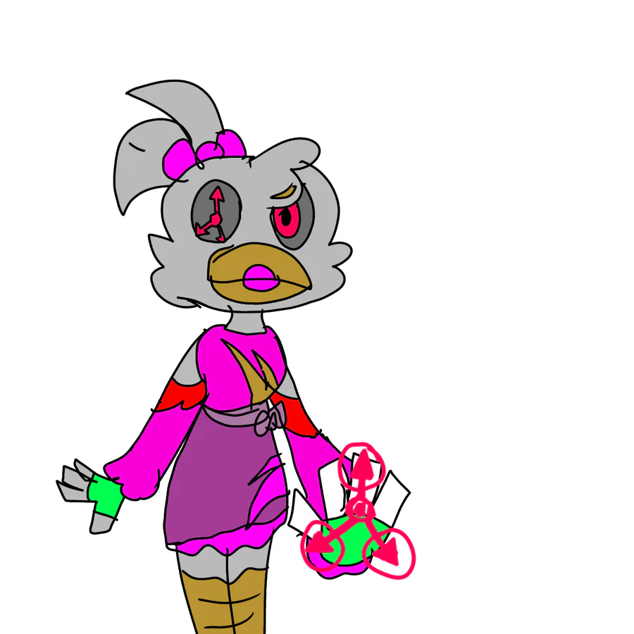 bugs👽 on Game Jolt: i drew a chica 🤭