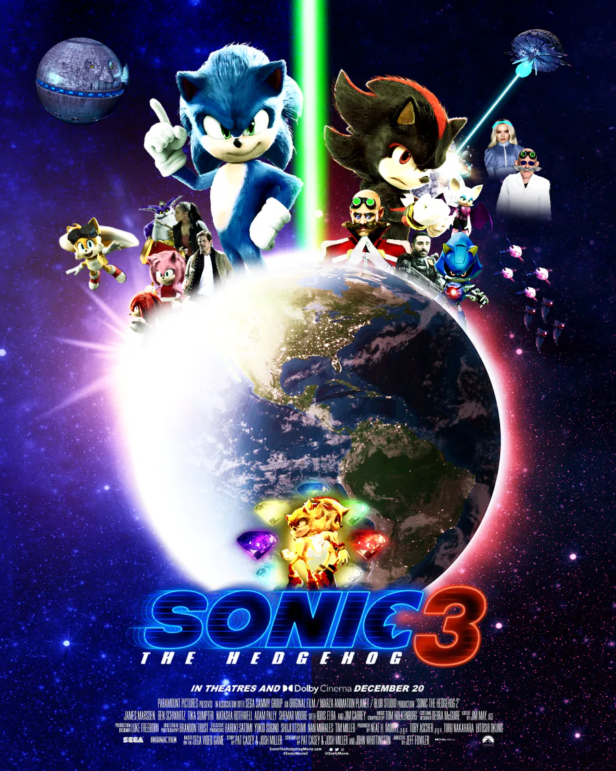 Samuel Lukas The Hedgehog on Game Jolt: Sonic The Hedgehog 3 (2024) The  Ultimate In Space Battle War Poster 3