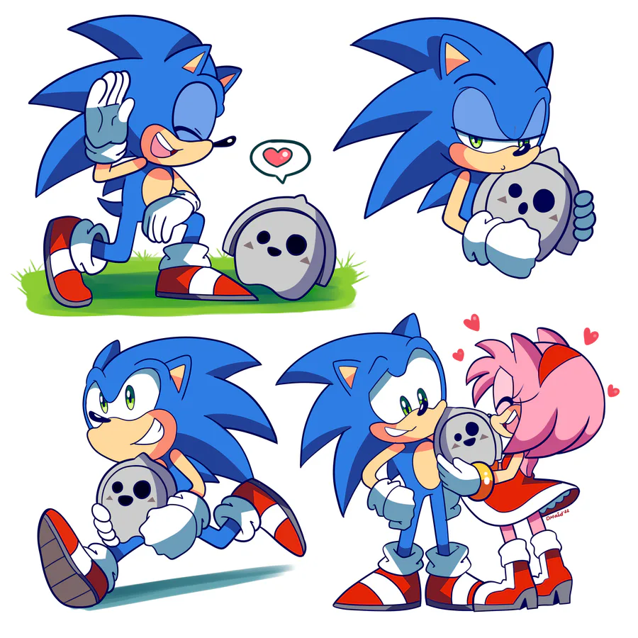 Sonamy classic (sonic y amy classic) mini comic