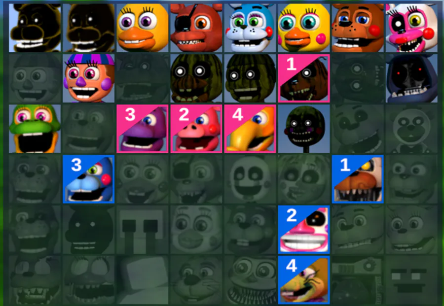 Fnaf World Roster