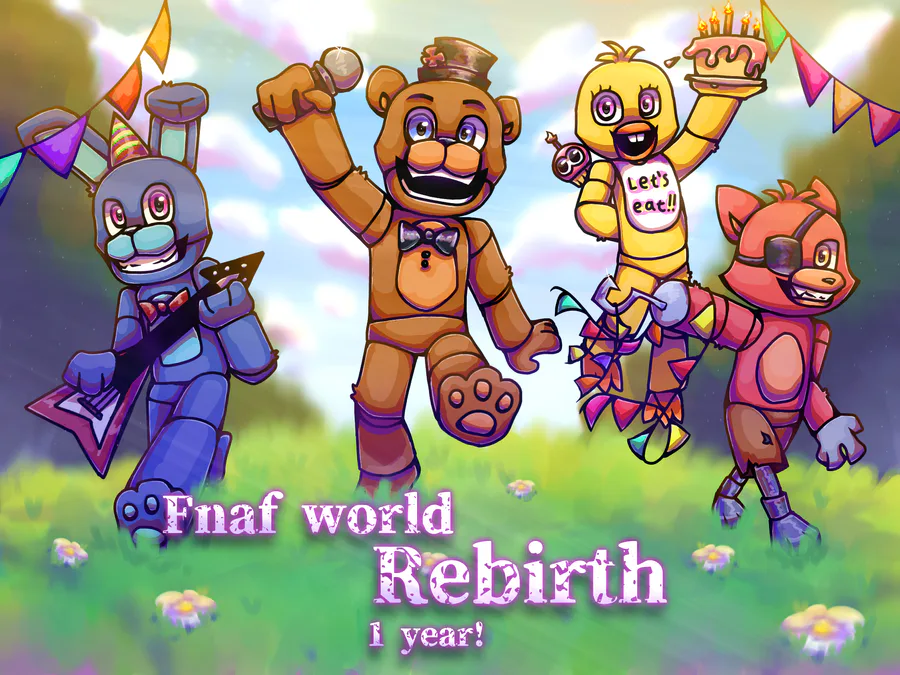 FNAF WORLD!! v. 2  Old cartoon shows, Fnaf, Good horror games