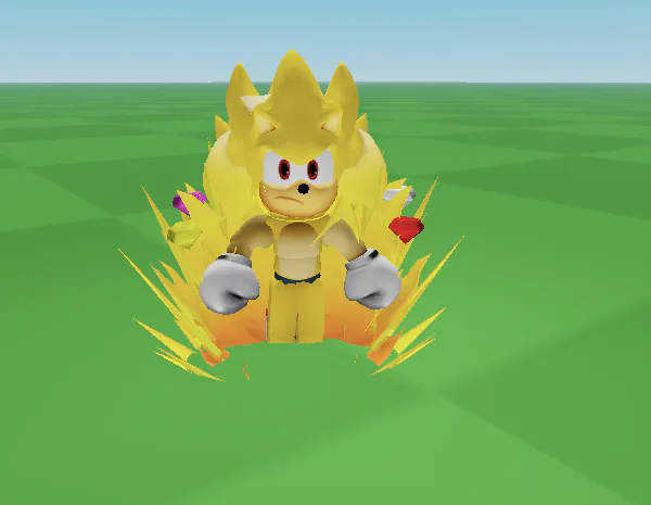 SONIC SE TRANSFORMA EM SUPER SONIC no ROBLOX !! (Super Sonic