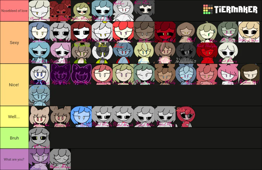 Create a Slendytubbies 1 - 3 Tier List - TierMaker