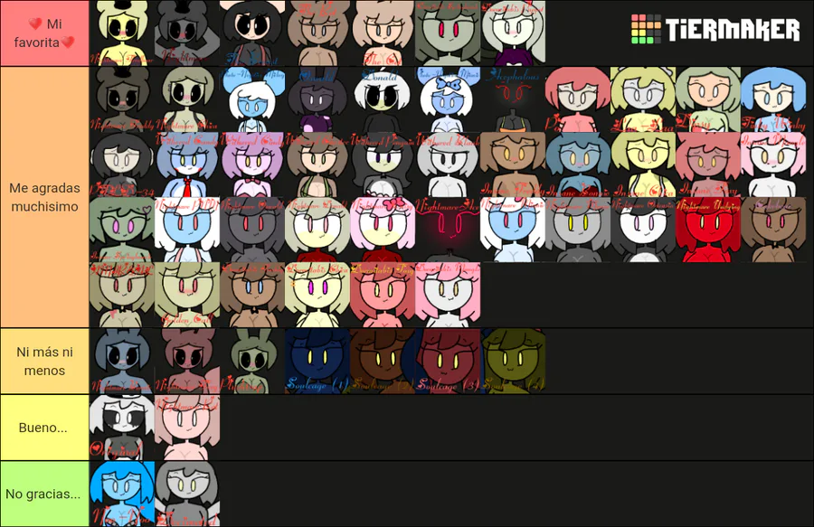 Create a Slendytubbies 1 - 3 Tier List - TierMaker