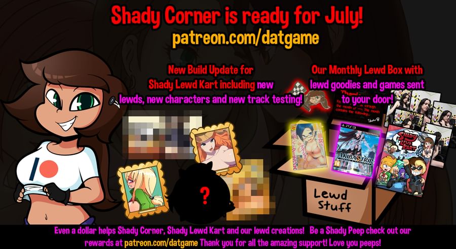 New content for Shady Lewd Kart and some awesome goodies for you lewd box p...