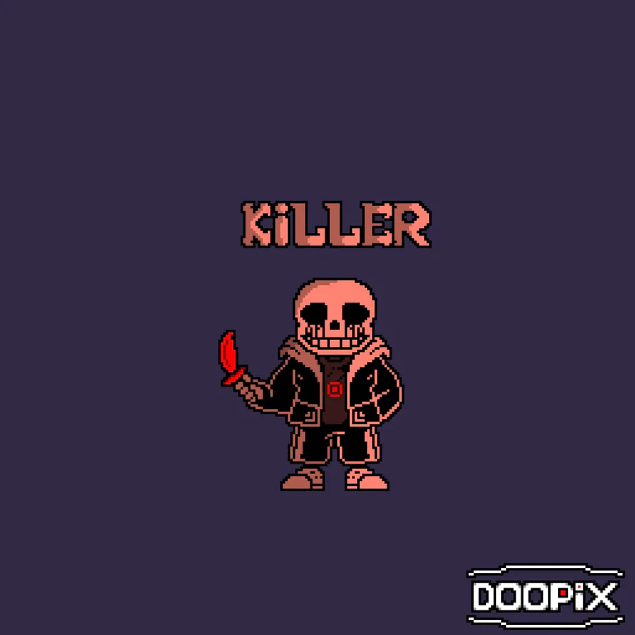 Killer!Sans sprite by Dragon8er on DeviantArt