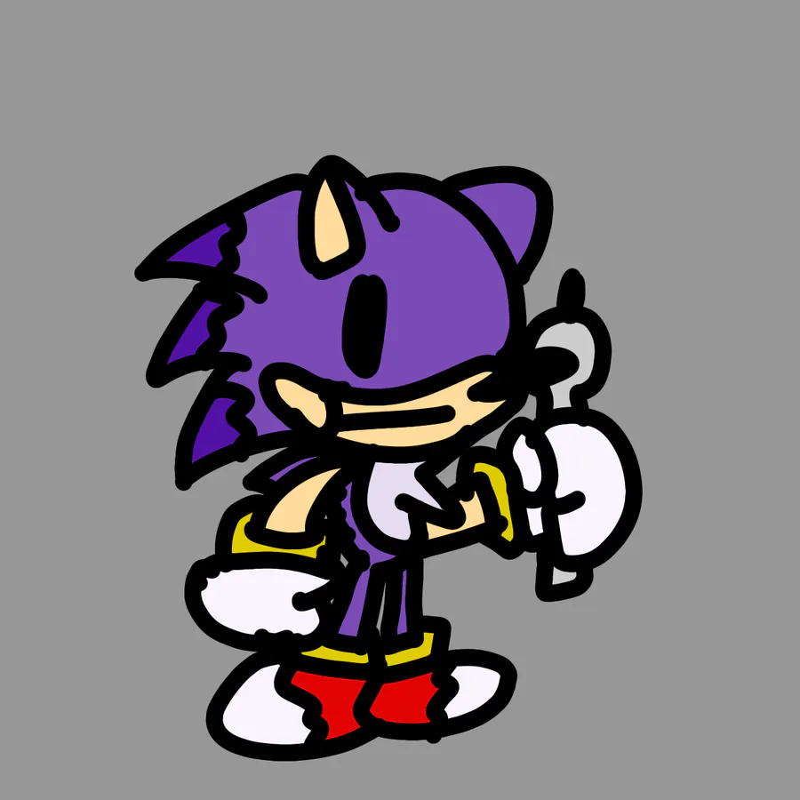 a dumb hedgehog on Game Jolt: I Made this art (MAJIN SONIC ?)