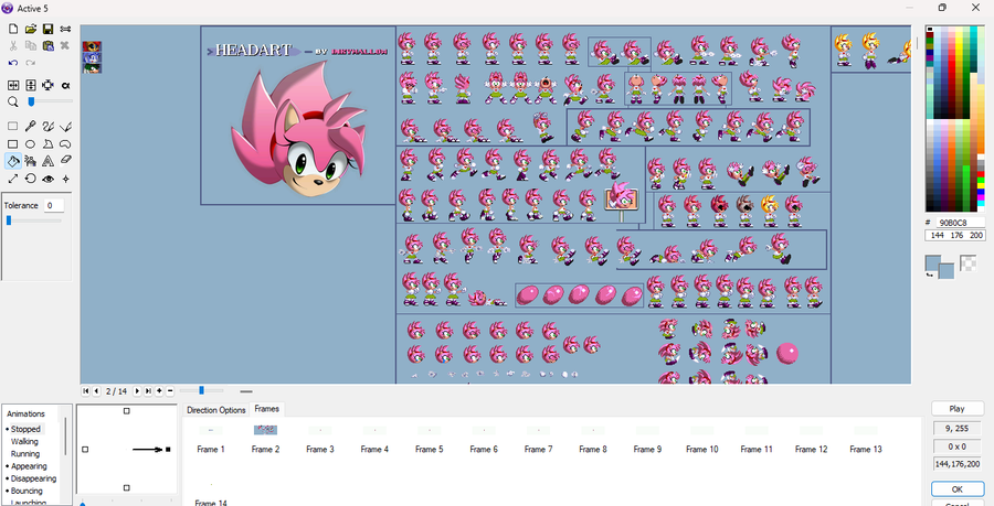 Pixilart - fleetway sprite sheet by blue-blue