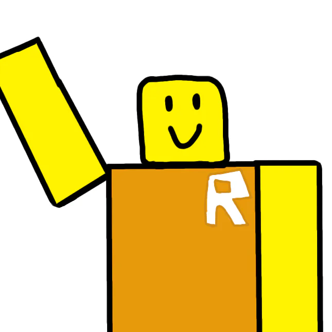 I drew a classic Roblox noob : r/roblox