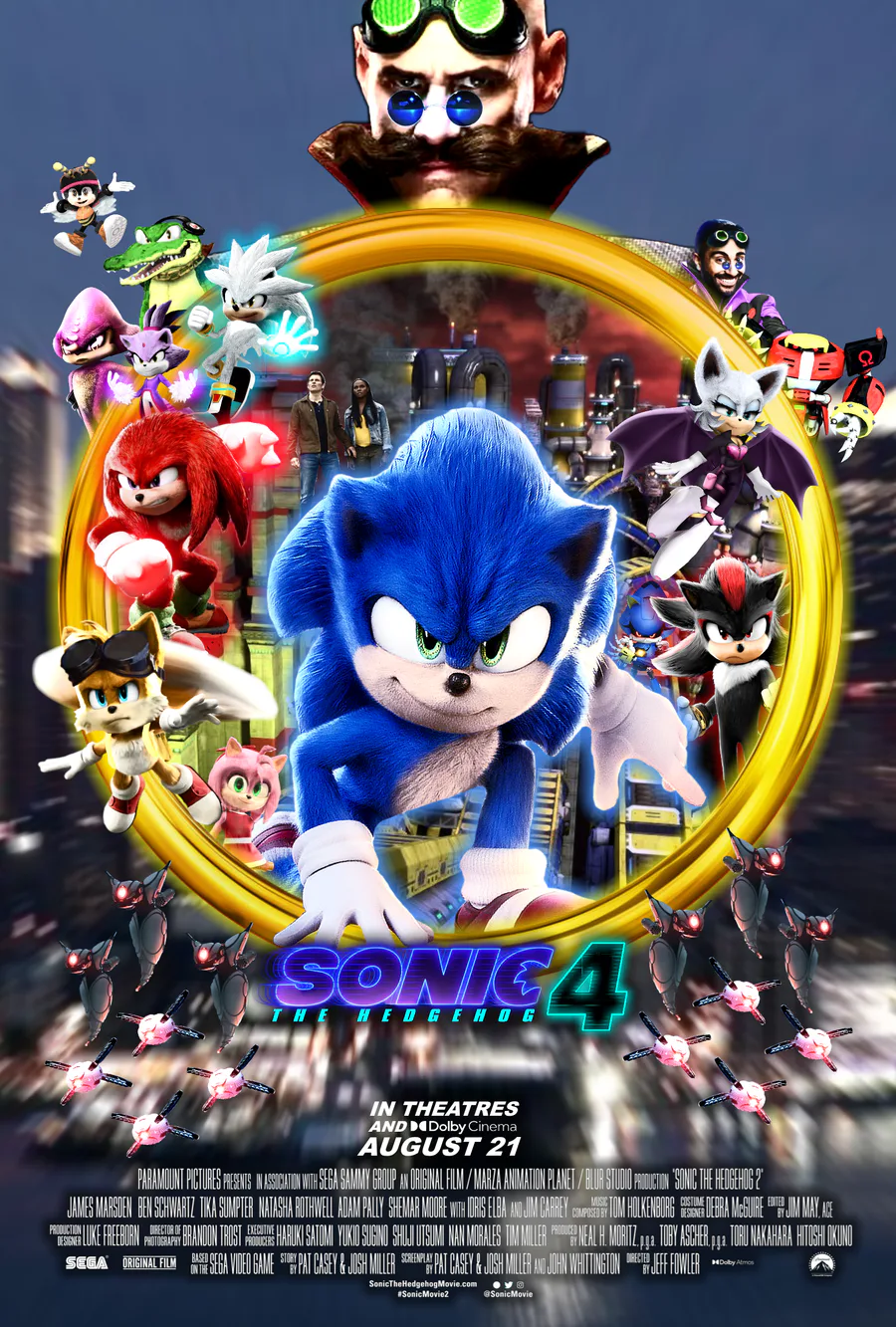 Sonic the hedgehog 4 movie poster remake final V3! : r/SonicTheMovie