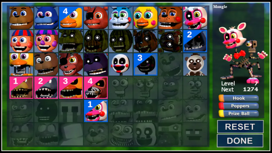 Fnaf World Roster