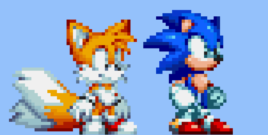 Sup Studios on Game Jolt: My custom Sonic 3 Tails sprite (yes the