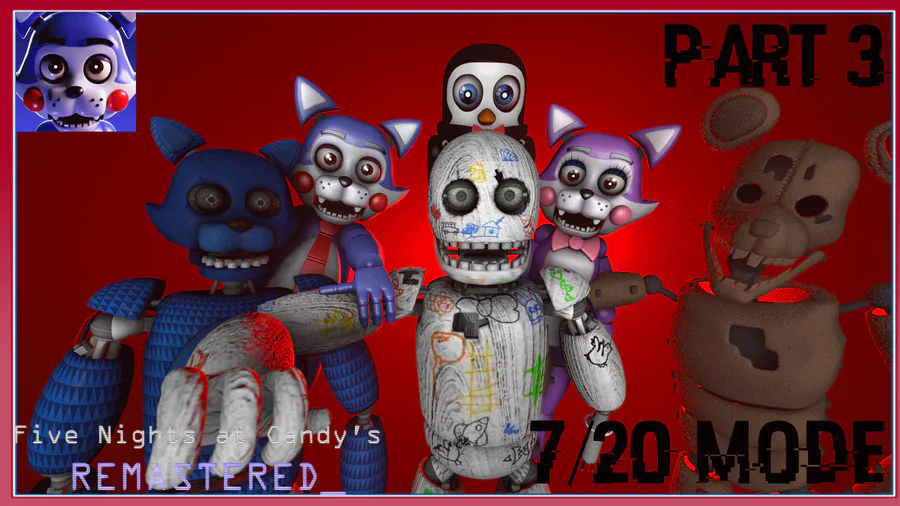 FIVE NIGHTS AT CANDY'S 2, 7/20 Mode COMPLETED