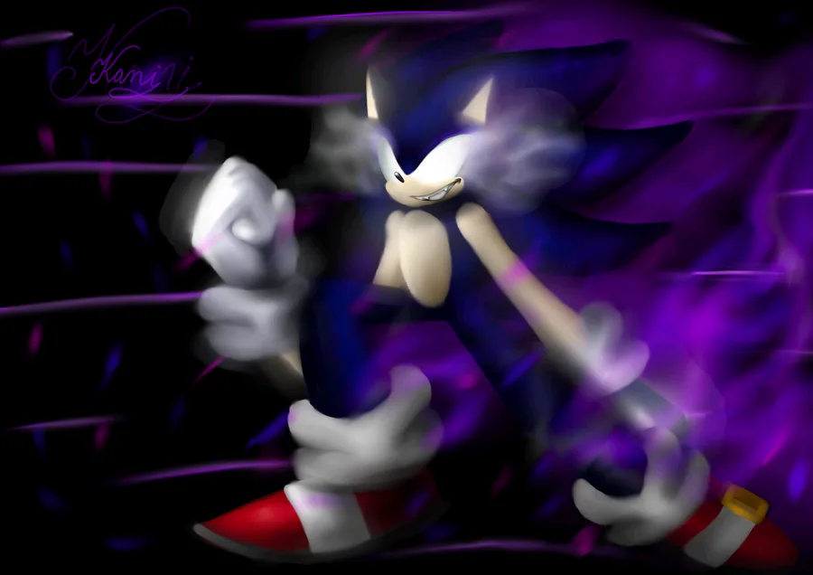 Dark sonic exe  Sonic, Fan art, Character