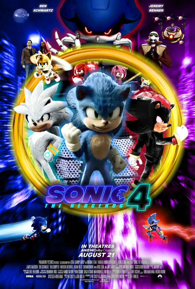 A Sonic Movie 4 poster I made