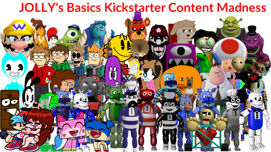 New Thumbnail for the Upcoming Baldi's Basics Kickstarter content M -  JOLLY's Basics Kickstarter Content Madness (A BBKCM Mod) by  SuperGumballDorian