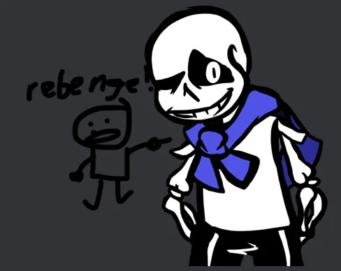 Sans (battle sprite) - Drawception