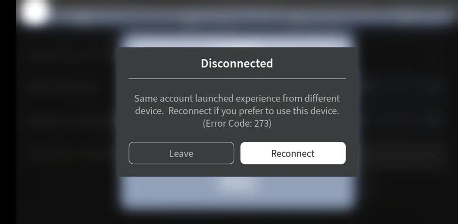 Roblox: Same Account Launched From Different Device Solution