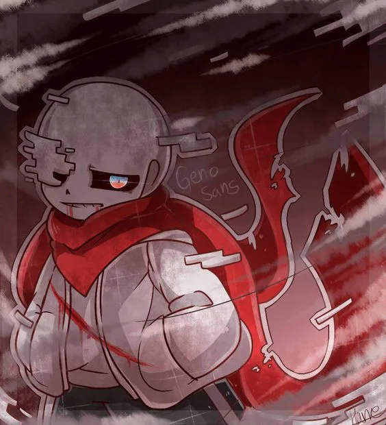 Cross!Sans (XTale) vs Geno!Sans (AfterTale) (Animation) on Make a GIF