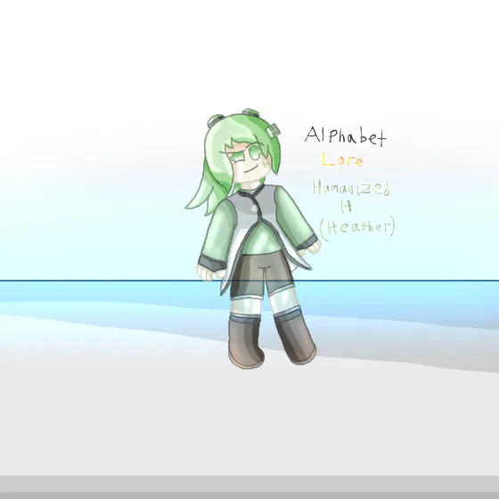 Acy [Also Agent] on Game Jolt: I decided to remake my humanized H's design  (alphabet lore fanart I