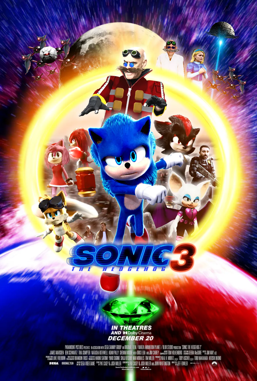 Samuel Lukas The Hedgehog on Game Jolt: Sonic Movie 3 (2024) Character  Poster 3 Amy Rose