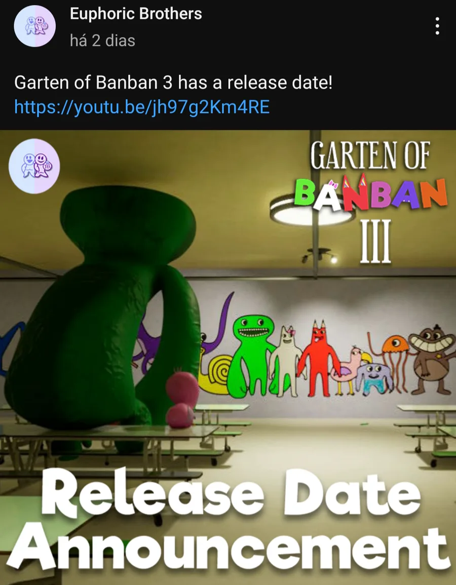 Garten of Banban 2 - Release Date Announcement 