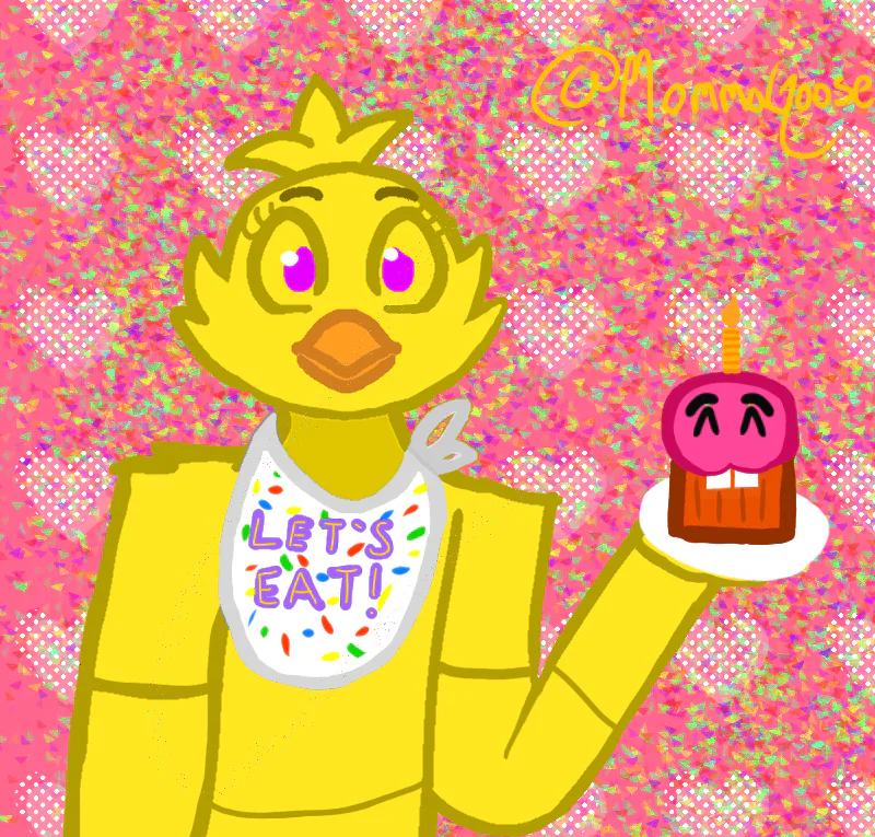 bugs👽 on Game Jolt: i drew a chica 🤭