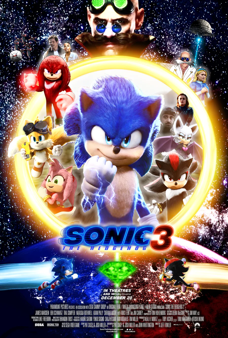 Samuel Lukas The Hedgehog on Game Jolt: Sonic The Hedgehog 3 (2024) The  Ultimate In Space Battle War Poster 3