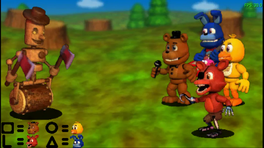 FNAF WORLD ALPHA - (PSP) by NazDev32