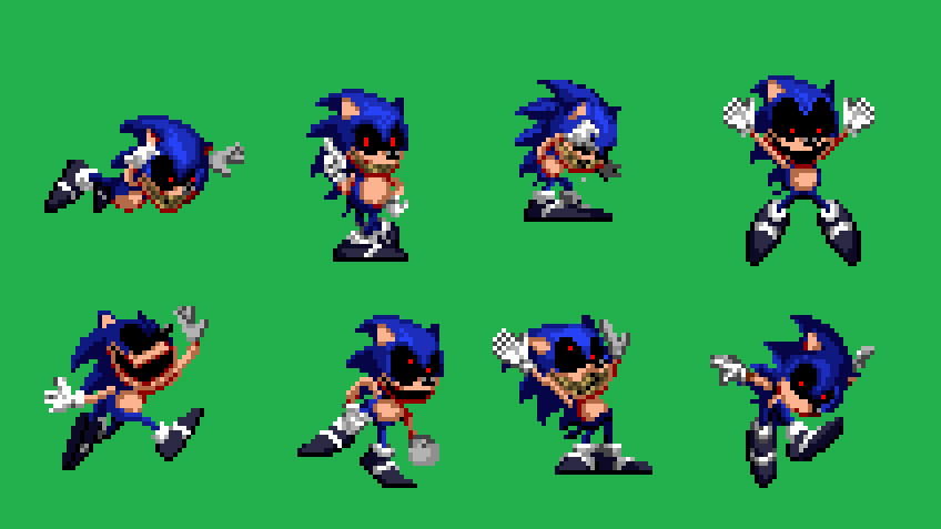 notdevy on X: did a random thing, idk. the left sprite is from the sonic.exe  2011 remake game.  / X