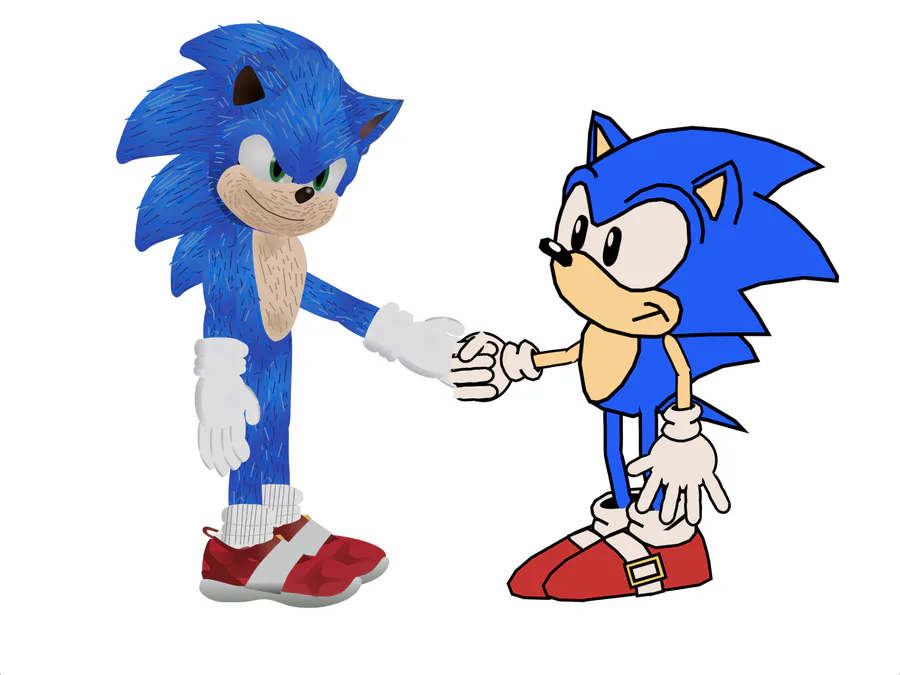 Sonic X Sonic vs OVA Sonic.