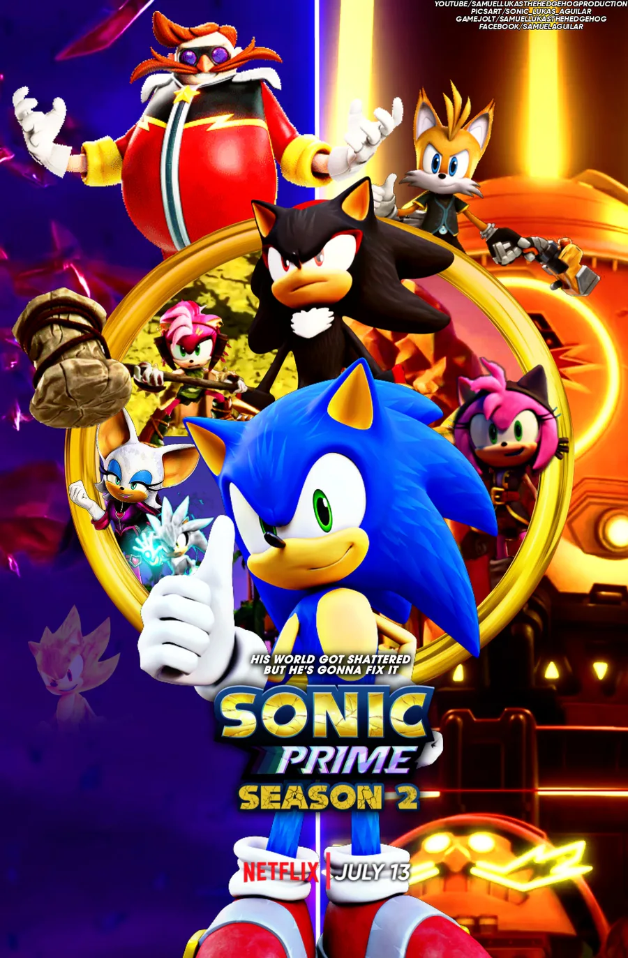 Samuel Lukas The Hedgehog on Game Jolt: Sonic Prime Season 2 Poster 6
