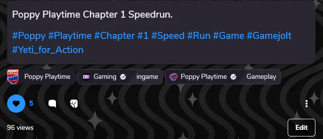 Poppy Playtime: Chapter 1 - Speedrun