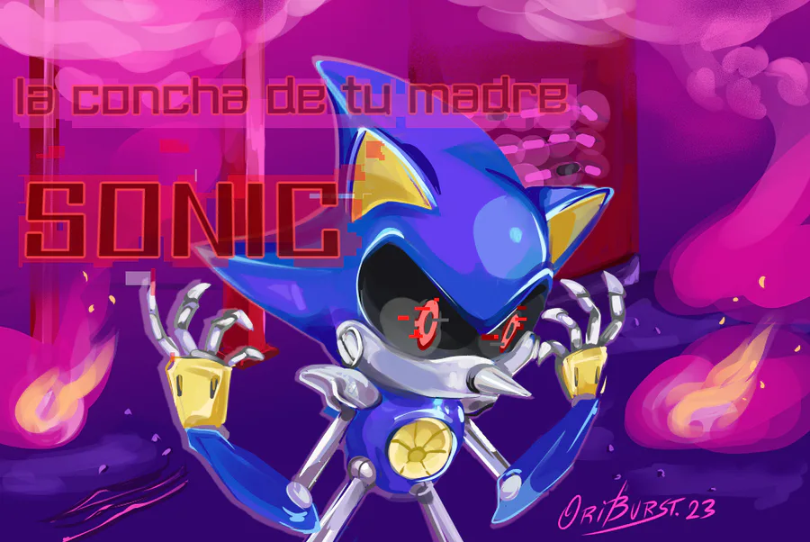 Metal Sonic #sonicthehedgehog#sonic #sonicfanart#sonicart#sega