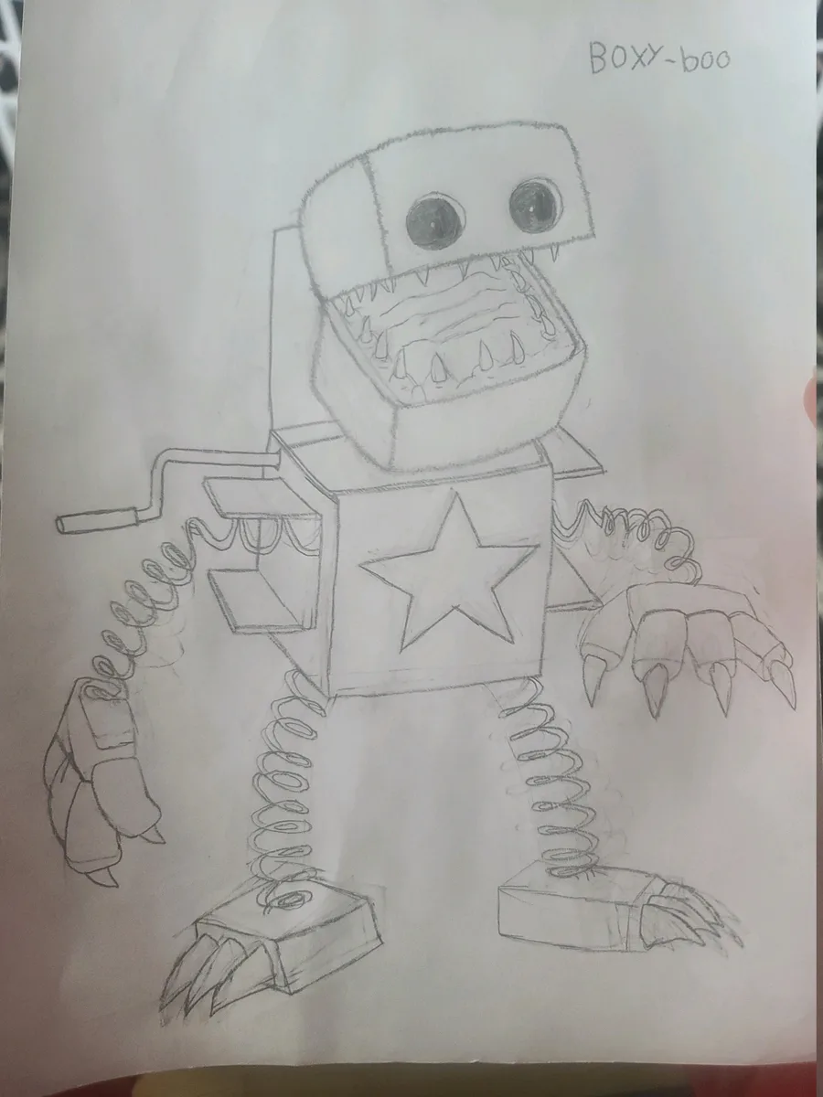 My drawing of Boxy Boo