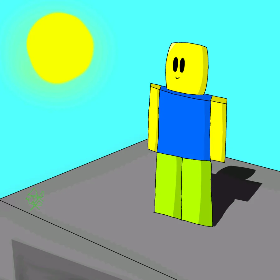 UNDER CONSTRUCTION #ShameOnDaylen on Game Jolt: #RobloxFriday My old Roblox  Noob Drawing