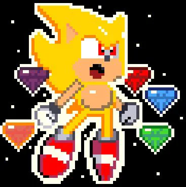 Pixilart - Hyper sonic by Sonic-Gamer