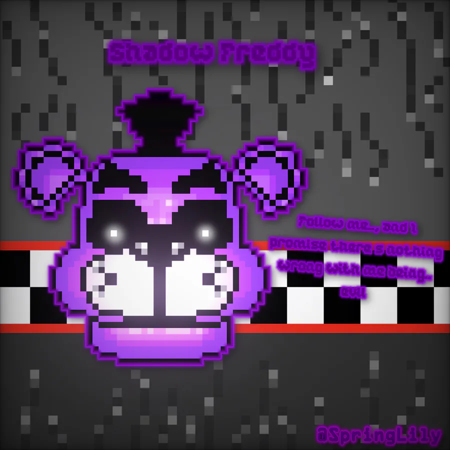 Mr. Afton🔪 on Game Jolt: Shadow Freddy pixel art #FNaF