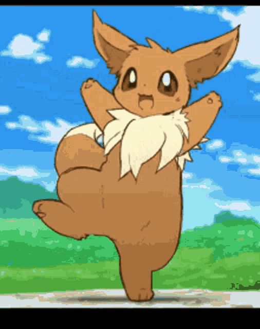 Eevee Dance Sticker Eevee Dance Pokemon Descubre Y Comparte Gif My