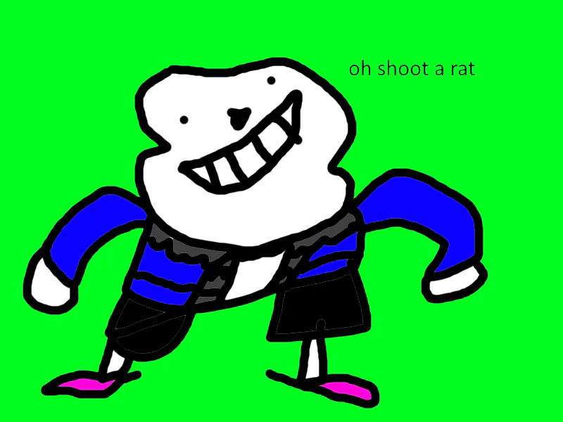 sans fight but frisk is good at the game - Drawception