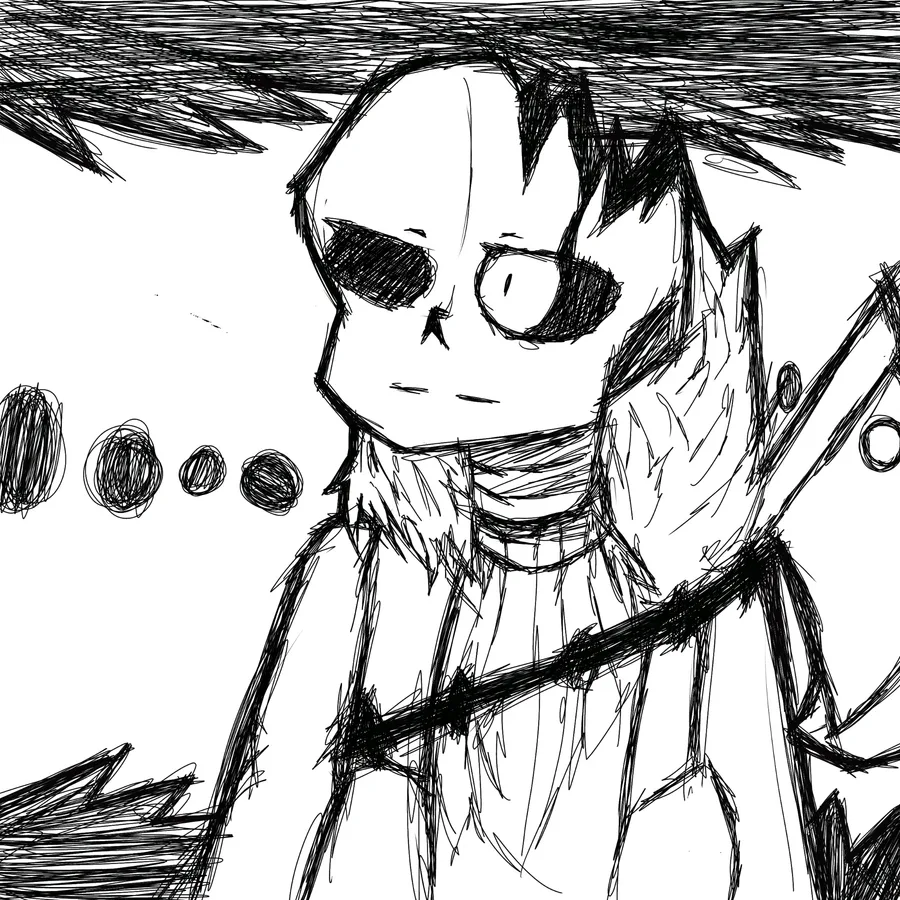 ManelElMestari on Game Jolt: Dust Sans *sketch*